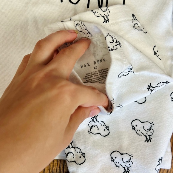 RAE DUNN, 4T Kids Chick Magnet Shirt and Pants Set - Picture 6 of 7